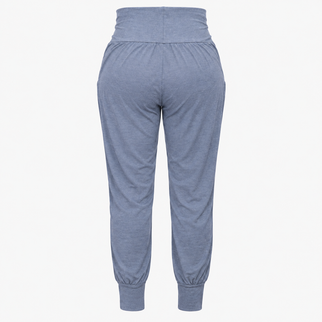Blue Over Bump Jersey Maternity Lounge Trousers