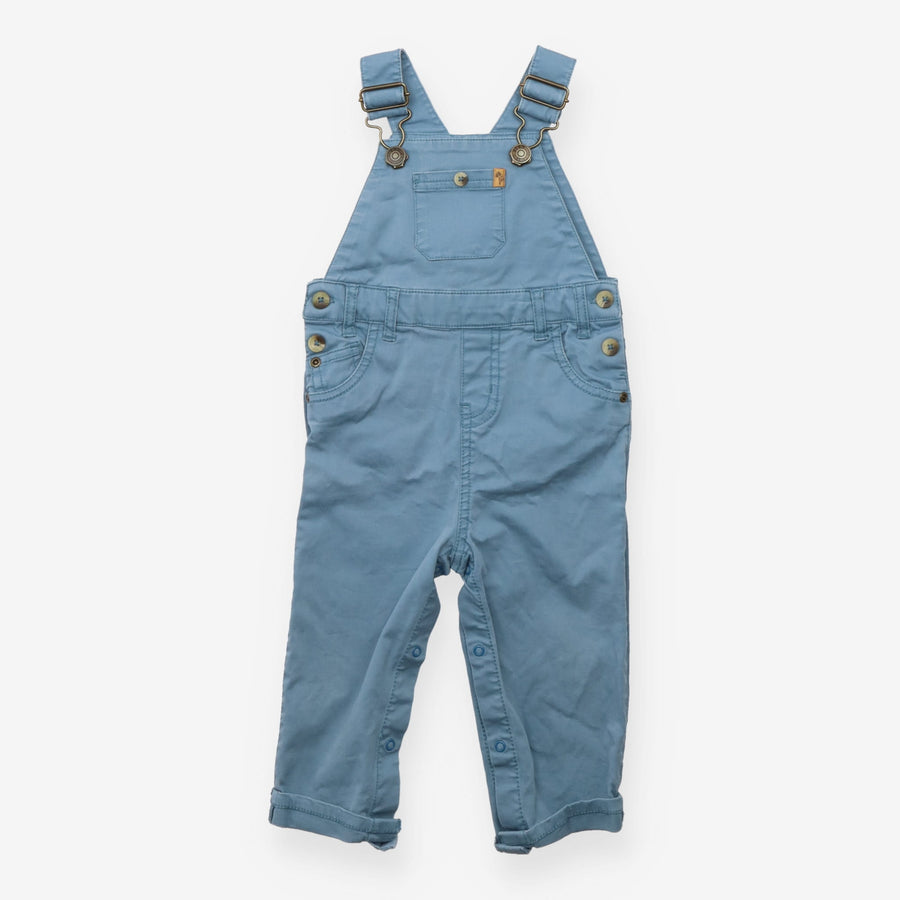 Teal chino dungarees