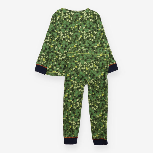 Pyjamas green spades hearts diamonds and clubs