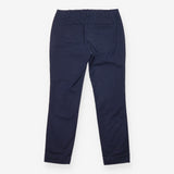 Navy Blue Cotton Stretch Tailored Trousers