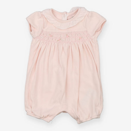 Romper Heirloom pink smocked collar