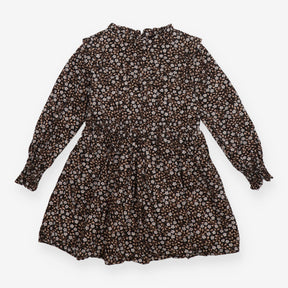 Dress Long Sleeve Floral Black