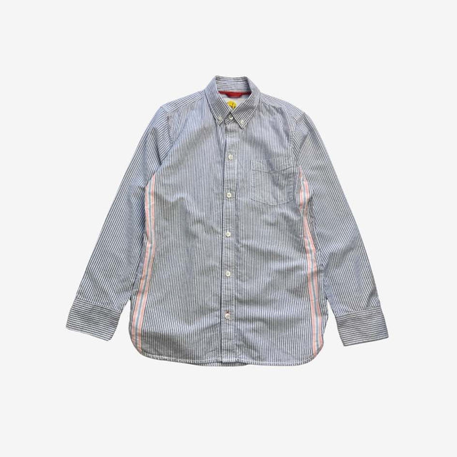 Striped shirt with neon detail