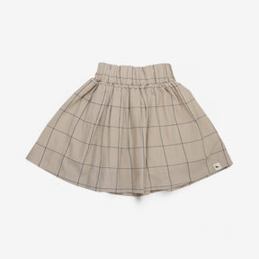 Woven Check Skirt 
