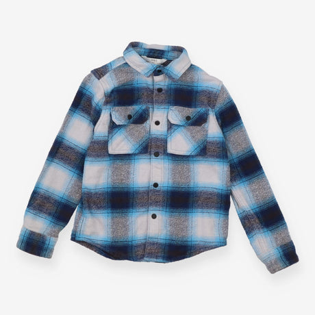 Shacket blue checked