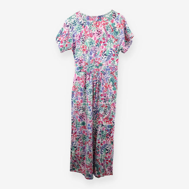 Riley Print Wrap Midi Dress Short Sleeve