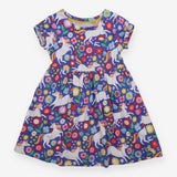 Unicorn and flowers jersey dress