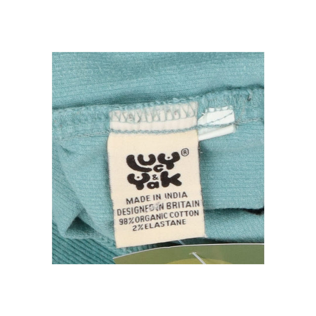 Lucy & Yak Turquoise Organic Corduroy Dungarees Te
