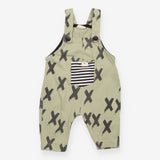 Dungarees Green with Black X
