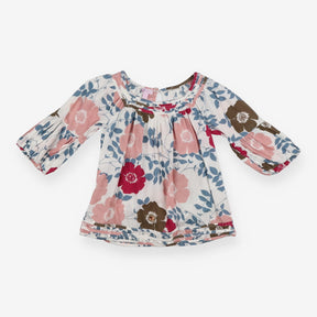 White Flower Blouse 
