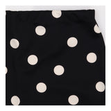 Skirt Black Cream Polka Dot Knee Length Classic