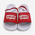 Levi's Sandals Red & White