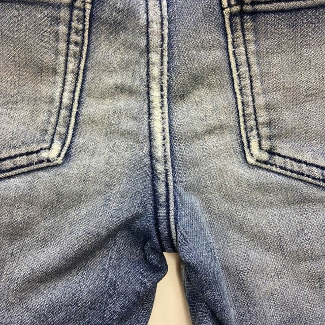 Denim Shorts with Striped Band