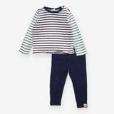 Striped and Navy Pyjamas