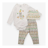 Outfit 3pc LS bodysuit leggings hat cat turnips