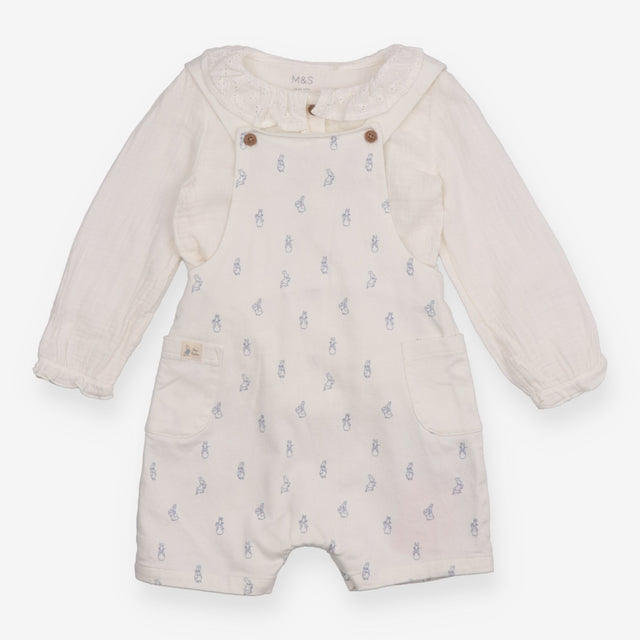 Peter Rabbit Dungarees with Long Sleeve 