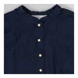 Tencel Denim tunic with Pearl buttons detail