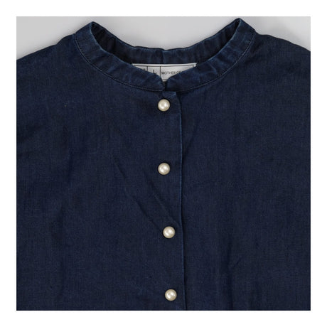 Tencel Denim tunic with Pearl buttons detail