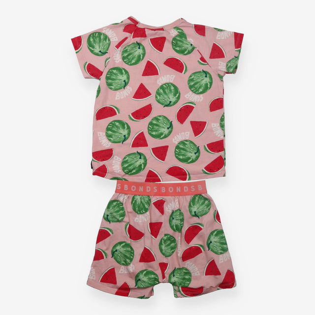 Pyjamas T-shirt and boxers pink with watermelons