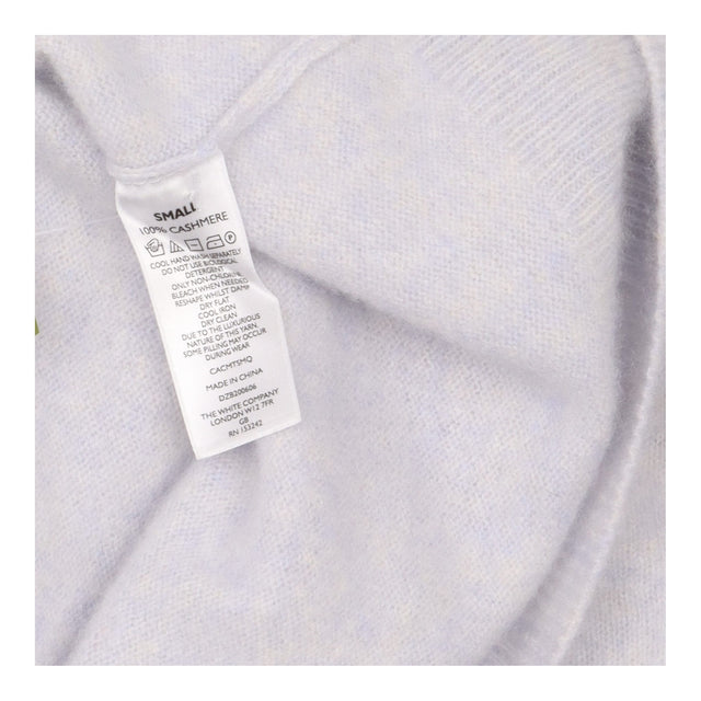 Jumper Grey blue Cashmere Crew Neck Lounge Knit Sw