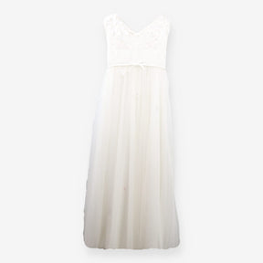 Bridesmaid Dress White Lace Floral