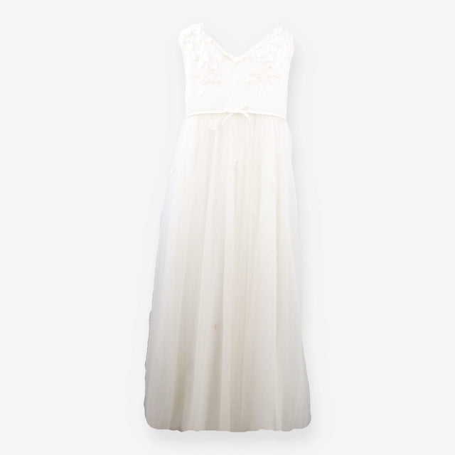Bridesmaid Dress White Lace Floral