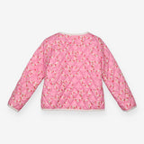 Pink Floral Quilted Coat