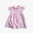 Pink Cord Smocking Dress