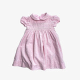 Pink Cord Smocking Dress