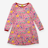 Dress long Sleeve Pink sausage Dog Print