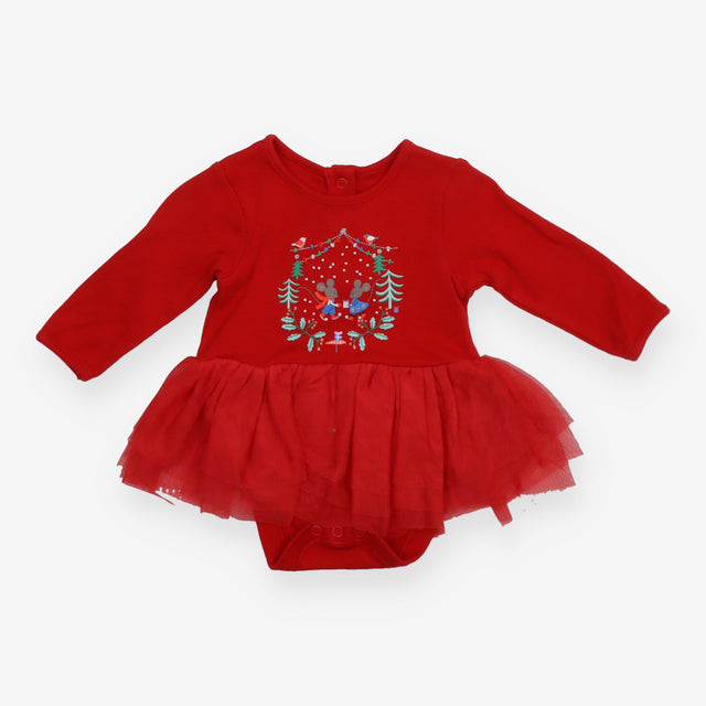 Red festive bodysuit tutu