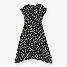 Jigsaw Black V‑Neck Midi Summer Dress