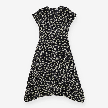 Jigsaw Black V‑Neck Midi Summer Dress