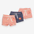 Shorts jersey orange striped navy striped 3 Pack