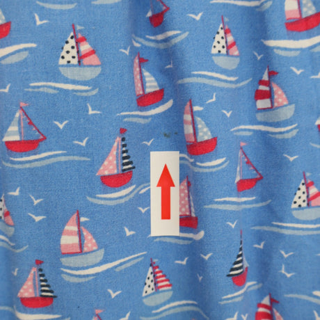 Summer dress blue with boats