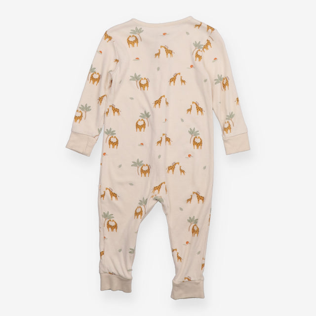 Cream Giraffes Sleepsuit 