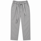 Grey Tencel Blend Maternity Trousers Elasticated W