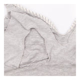 Bra Grey White Stripe Cotton Blend Seamless Matern