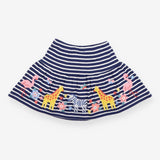 Skort navy stripe animals navy cycle shorts