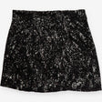 Black Sequin Mini Skirt
