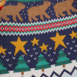 Sweater Knit Christmas Star Bear