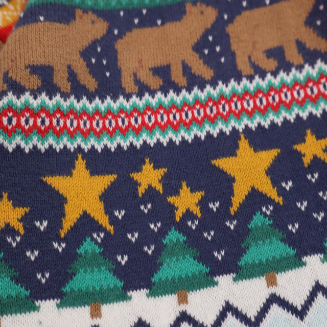 Sweater Knit Christmas Star Bear
