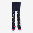 Navy tights with horses and rainbows