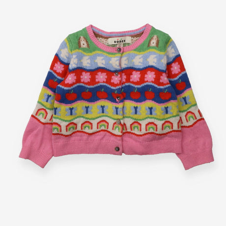 Cardigan Pink Rainbow Fair
