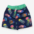 Swimming Short Navy and Green Multicolour Jellyfis