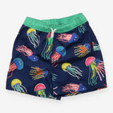 Swimming Short Navy and Green Multicolour Jellyfis