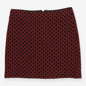 M&S Collection Red Textured Wool Mini Skirt