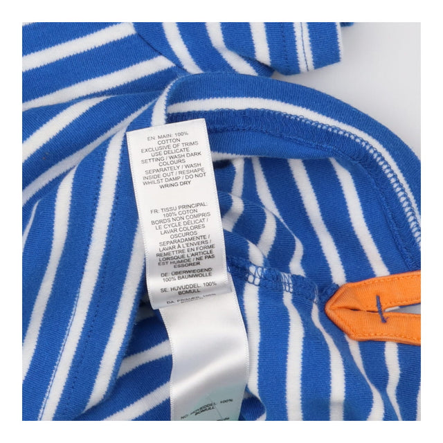 Tee SS blue stripe collar crab