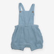 Dungarees Shortie Woven Blue