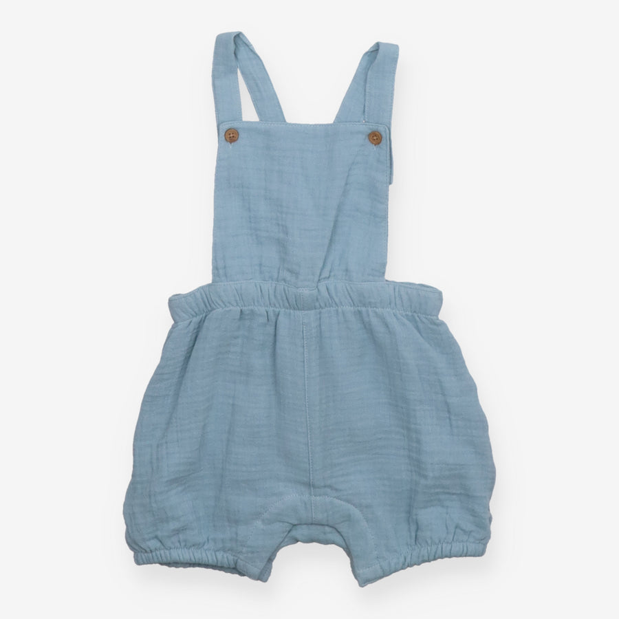 Dungarees Shortie Woven Blue
